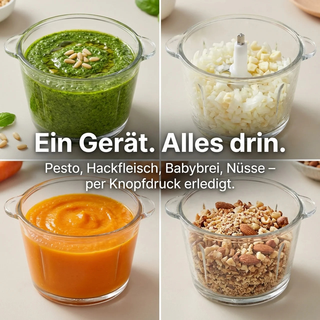 Luvora - Küchen-Zerkleinerer Elektrisch