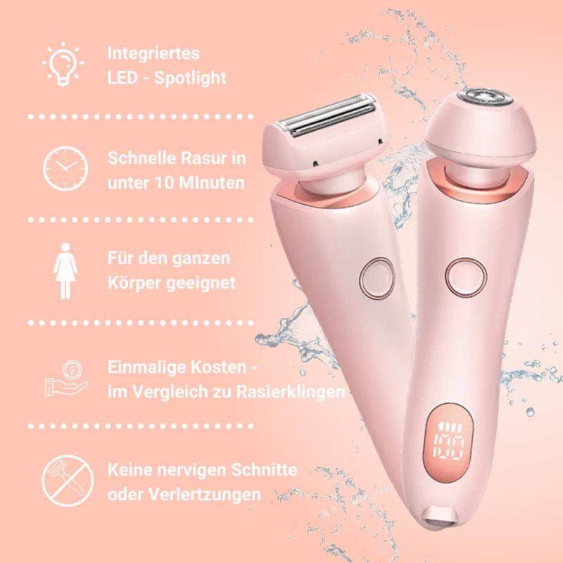 Luvora SmoothGlo - Lady Rasierer für seidige Haut mit SoftGlow-Effekt.