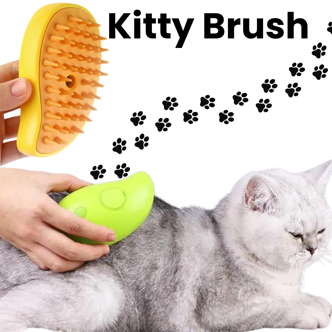 Luvora Kitty Brush - Katzenbürste inklusive eklektischem Dampfer