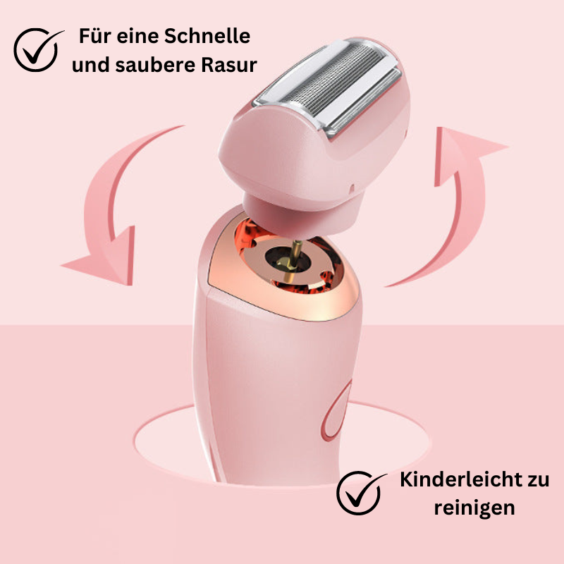 Luvora SmoothGlo - Lady Rasierer für seidige Haut mit SoftGlow-Effekt.