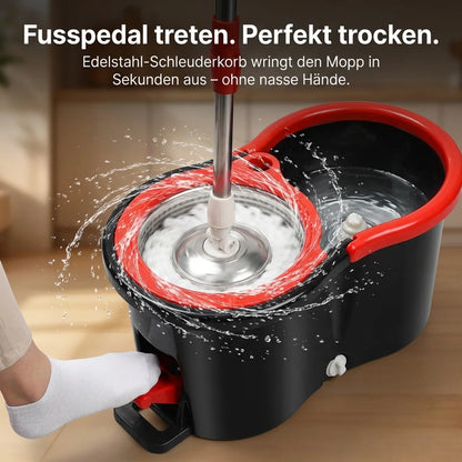 ROTATIONS-WISCHMOPP MIT SCHLEUDEREIMER