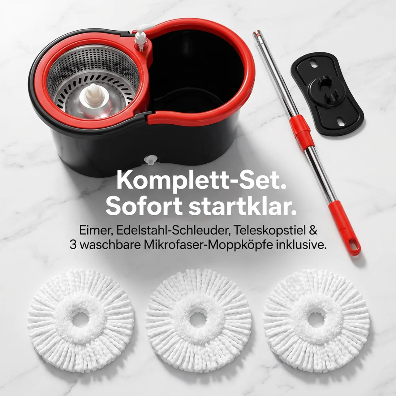 ROTATIONS-WISCHMOPP MIT SCHLEUDEREIMER