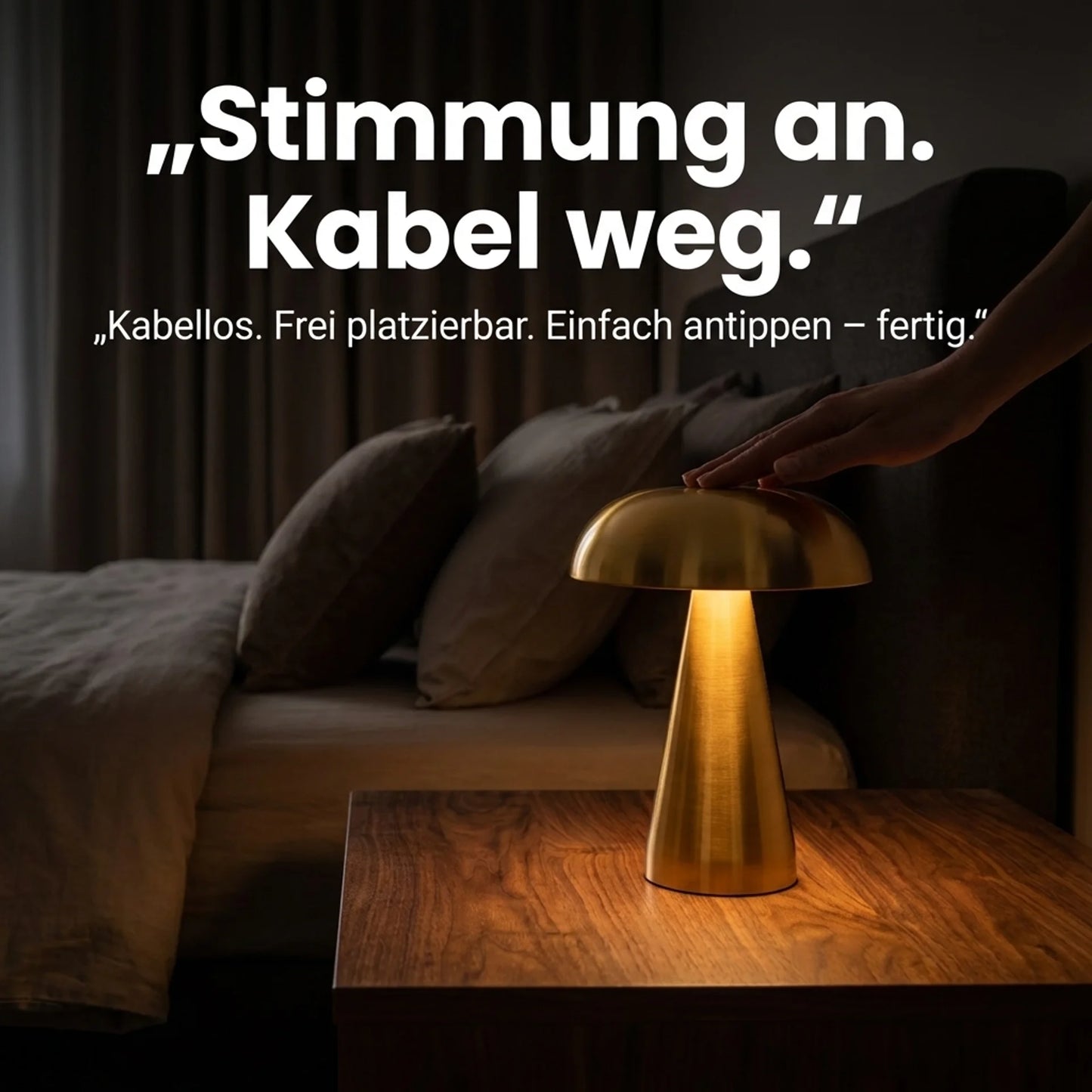 MushroomLight – LED Pilzlampe kabellos dimmbar