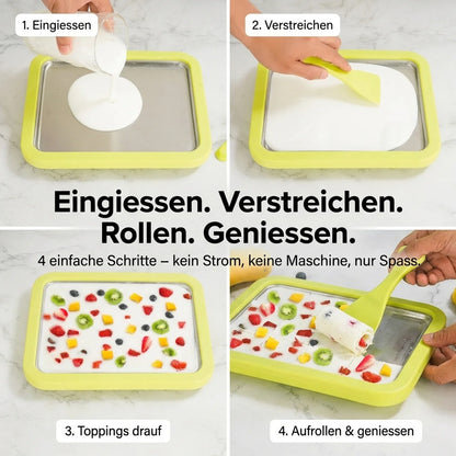 IcePan – Eiscreme Roll Platte Eis selber machen