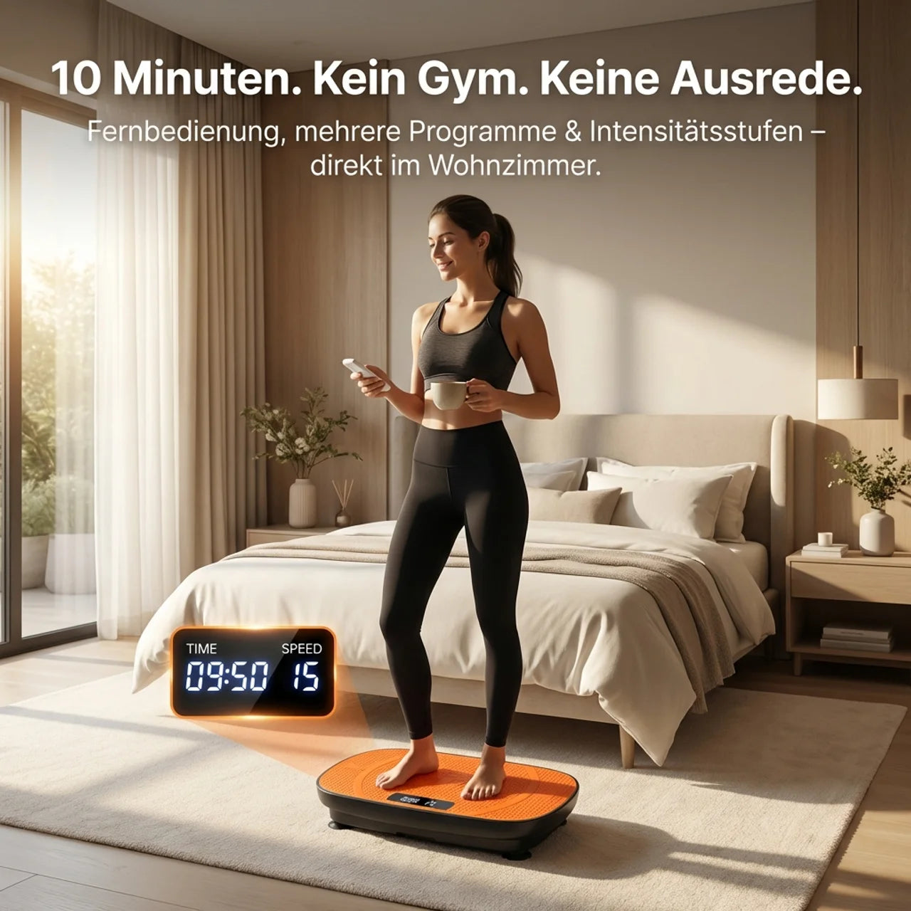Vibrationsplatte Slim – Ganzkörpertraining zu Hause