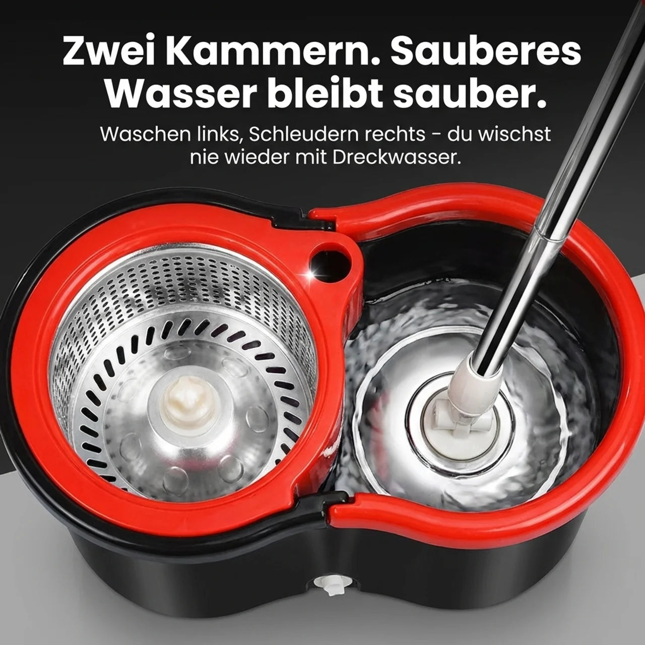 ROTATIONS-WISCHMOPP MIT SCHLEUDEREIMER