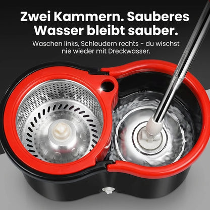 ROTATIONS-WISCHMOPP MIT SCHLEUDEREIMER