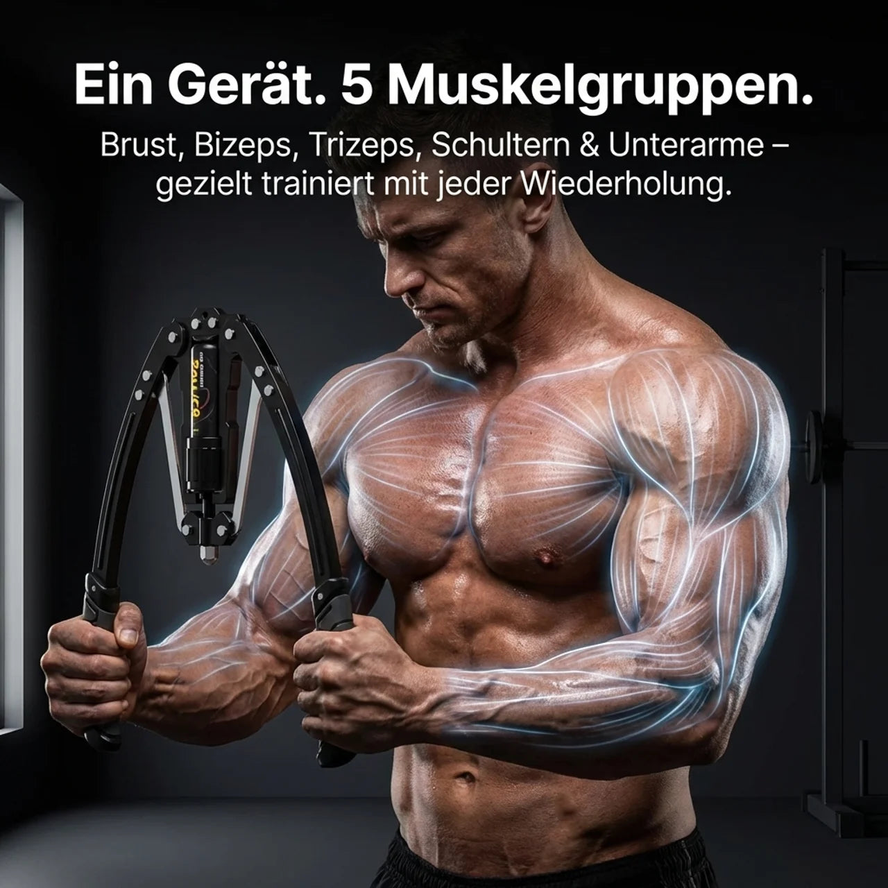 Hydraulischer Armtrainer – Brust, Arme & Schultern