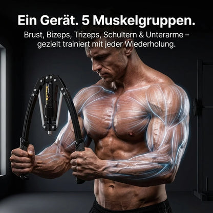 Hydraulischer Armtrainer – Brust, Arme & Schultern