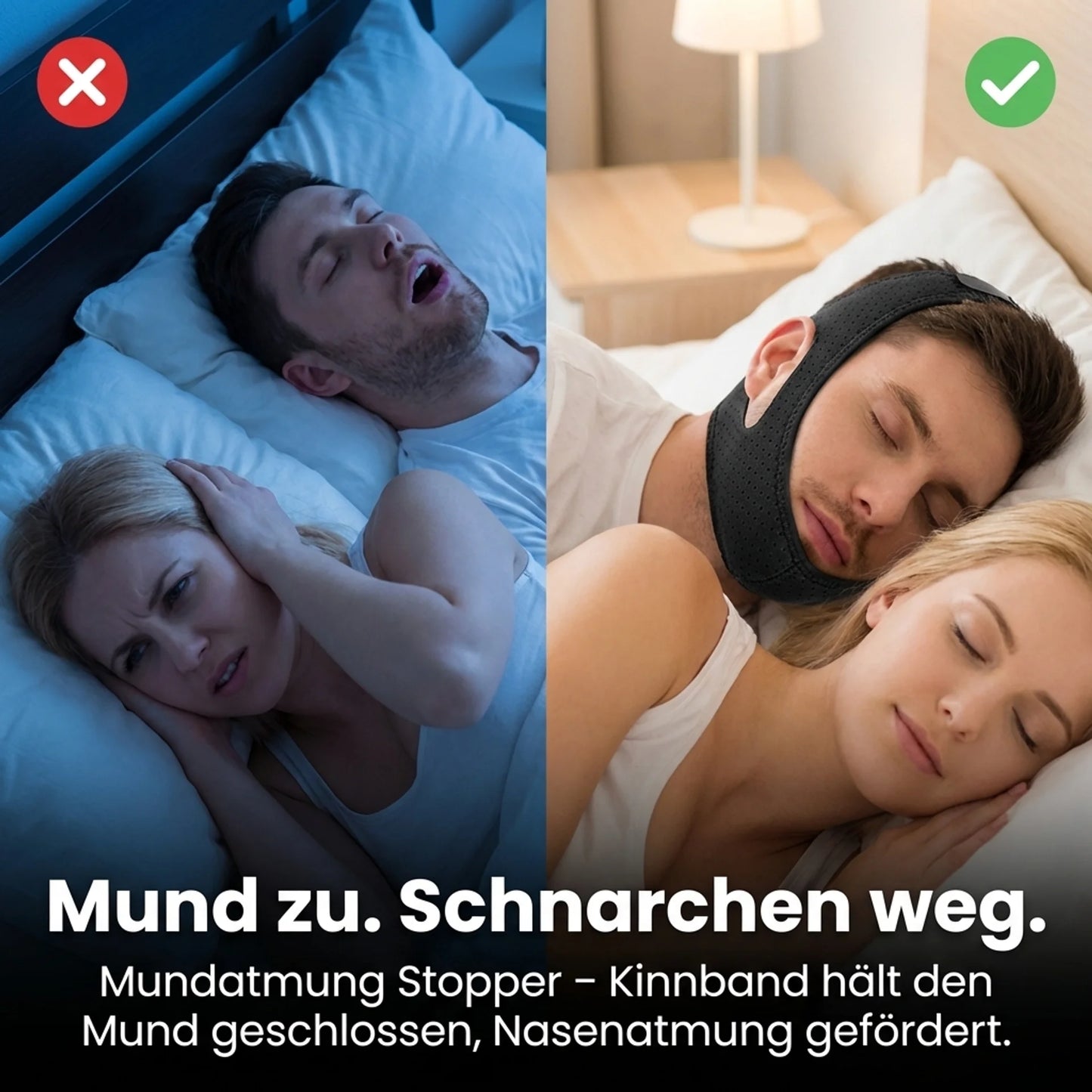 SlimBand – Kinnband gegen Schnarchen Schlafmaske