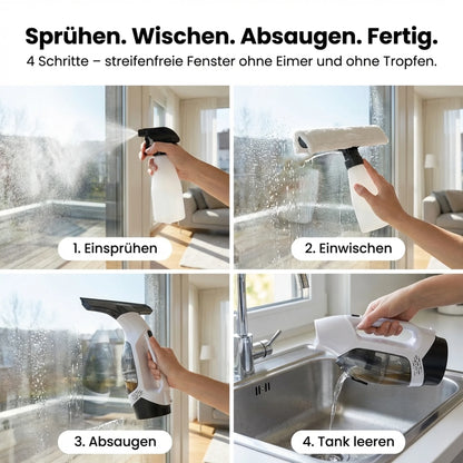CleanPro – Elektrischer Fensterreiniger mit Wassertank