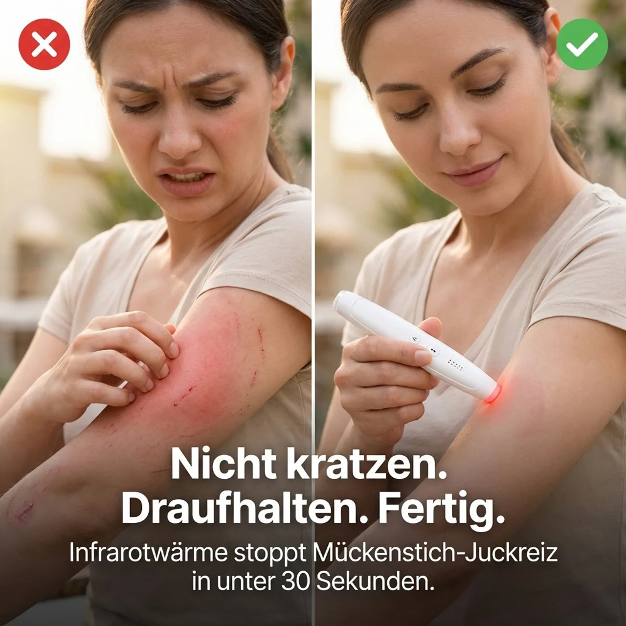 Elektrischer Stichheiler Mückenstich – Anti-Juckreiz Stift Infrarot ohne Chemie