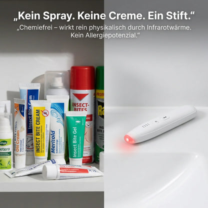 Elektrischer Stichheiler Mückenstich – Anti-Juckreiz Stift Infrarot ohne Chemie
