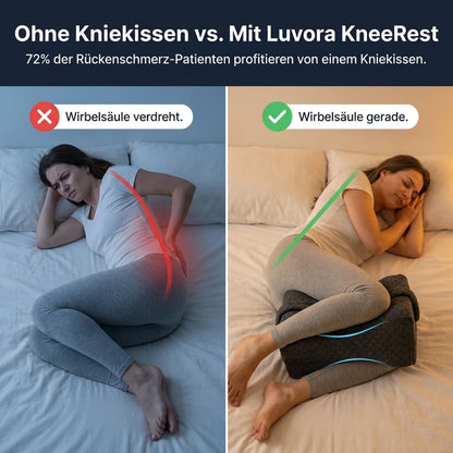 LUVORA KneeRest – Orthopädisches Kniekissen Seitenschläfer