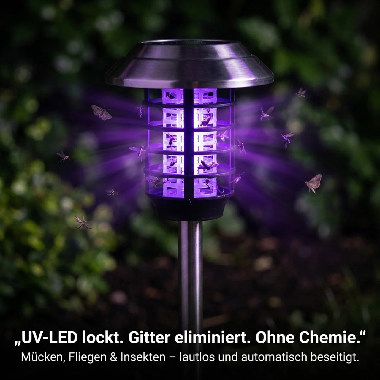 Luvora BugShield Solar-Mückenlampe für deinen Garten