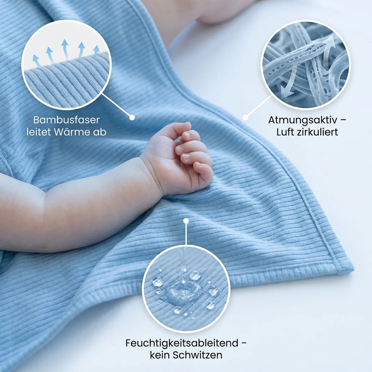 Kühlende Babydecke – Luvora Bambini