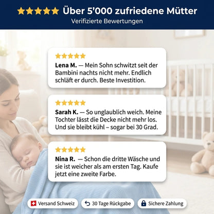 Kühlende Babydecke – Luvora Bambini